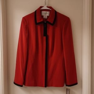 Jones New York Moulin Rouge Red Blazer